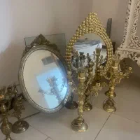 دو عدد اینه شمعدان قدیمی جفتش ۲۵ملیون