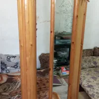 چوب لباسی واینه قدی کامل چوب