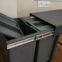 سطل کابینت ریلی دو مخزنی