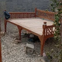 تخت سنتی باغی،۱۴ نفره، زیر قیمت .میز و صندلی