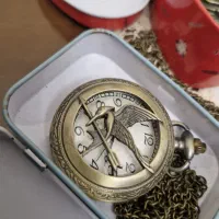 ساعت جیبی آویر برنز  زنجیر دارآکبند