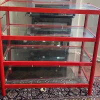 میزویترین شیشه ای مغازه سه طبقه اندازه 97/95