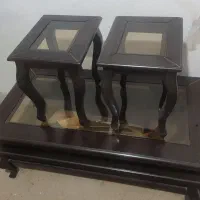 میز جلو مبلی و دو عسلی