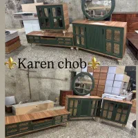 اینه کنسول حصیری