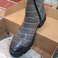 کفش نیم بوت چرم مدل چلسی برند یّلسان