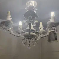 لوستر سقفی جنس چینی کریستال اصل چک