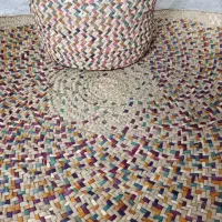 سبد و سفره حصیری دستبافت بزرگ