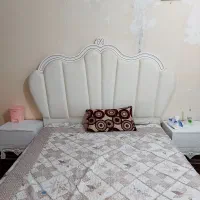 تخت خواب دونفره با دوتا پاتختی بدون آینه کنسول