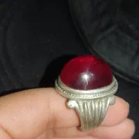 انگشتره عقیق ونقره  اصل