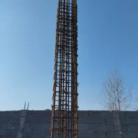 اجرای اسکلت بتونی الماتور بندی.وبلوک چینی.