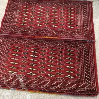 درود.دوعدد فرش پشتی ترکمن بافت