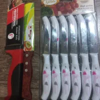 ۱۲ عدد چاقوی میوه خوری و دو عدد چاقوی بزرگ