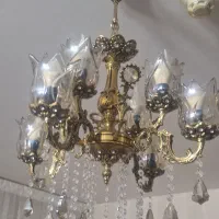 لوستر برنجی 8 شعله