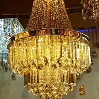 لوستر کریستالی دایره سایز ۶۰