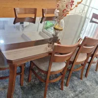 میز ناهار خوری ۸ نفره چوب راش روس