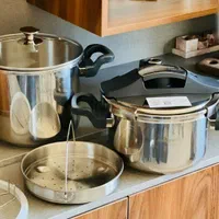 زودپز دوقلوکف چدن یونیک آلمانی قابلمه ای سایزبزرگ