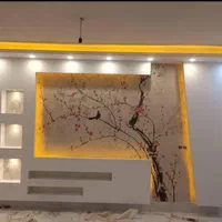 اجرای تخصصی کناف و کاغذ دیواری ،لاین نوری.بک تی وی
