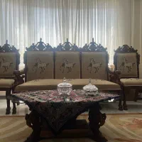 فروش ست لوکس مبلمان سلطنتی + میز نهارخوری+ عسلی