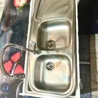 سینک دو لگنه استیل البرز