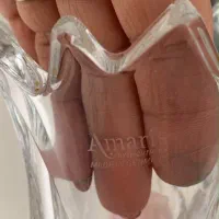 لوستر ۵ شاخه رنگ برنز  شمعدان کریستال آموریس آلمان