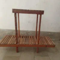 پایه گلدان چوبی