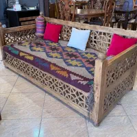 فروش تخت سنتی تمام چوب روس تحویل فوری