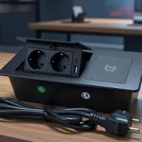 پریز توکار آیلکس شارژر وایرلس ،usb، tipeC، دو پریز