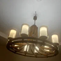 لوستر چوبی ۱۰شاخه