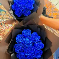 دسته گل روبانی