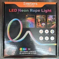 پک نواری نئون فلکسی RGB رونده 5 متری 5 ولت
