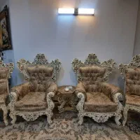 مبل استیل به همراه نهارخوری