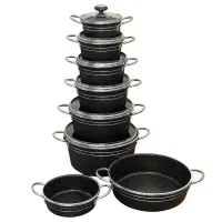 سرویس ۱۴ پارچه گلدونی گرانیتی