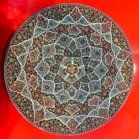 بشقاب یا میوه خوری میناکاری، گلدان سایز بزرگ