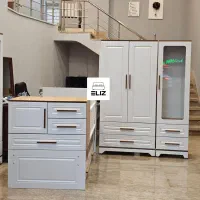 سرویس خواب نوزاد نوجوان با تخت دومنظوره مدل آراد