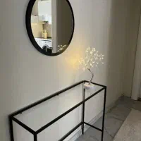 کنسول فلزی با شیشه دودی کد65657