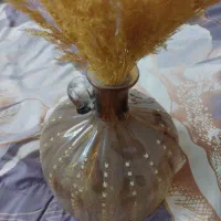 گلدان شیشه ای رنگی زیبا