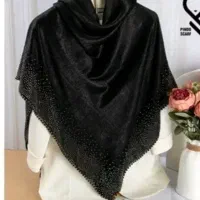 روسری کوپرا مشکی قواره بزرگ