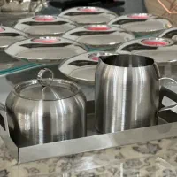 ست شکرریز و قندان سینی  هندی