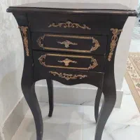 میز تلفن چوبی
