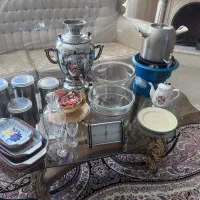 ظروف گل پنبه و قدیمی ،سماور و پاسماوری