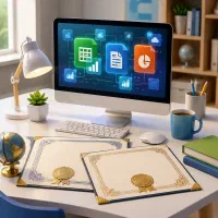 کلاس ICDL + مدرک رسمی فنی‌حرفه‌ای