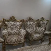 مبلمان 9 نفره استیل و میز ناهارخوری