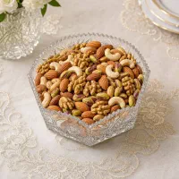 ظرف کریستال تراشدار هشتضلعی خاص و درخشان