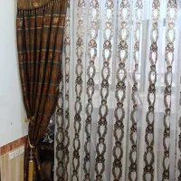 پرده کامل همراه والن و سرتاج  به  متراژ 5ونیم