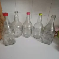 بطری جای آبلیمو آبغوره شیشه ای