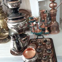 سرویس سماور زغالی آنتیک خاص تک