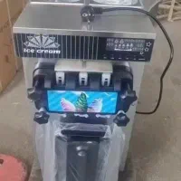 دستگاه بستنی‌ساز قیفی رومیزی ۳ شیر