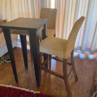 صندلی پایه بلند کنفی