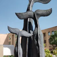 مجسمه کنارسالنی پاپیه ماشه دستساز دم نهنگ.وال.برند