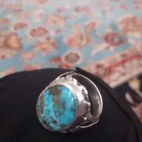انگشتر نقره قدیمی فیروزه